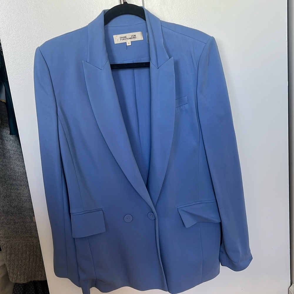 Diane Von Furstenberg Blazer - double breasted with pockets